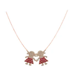 Ruby Girls Necklace