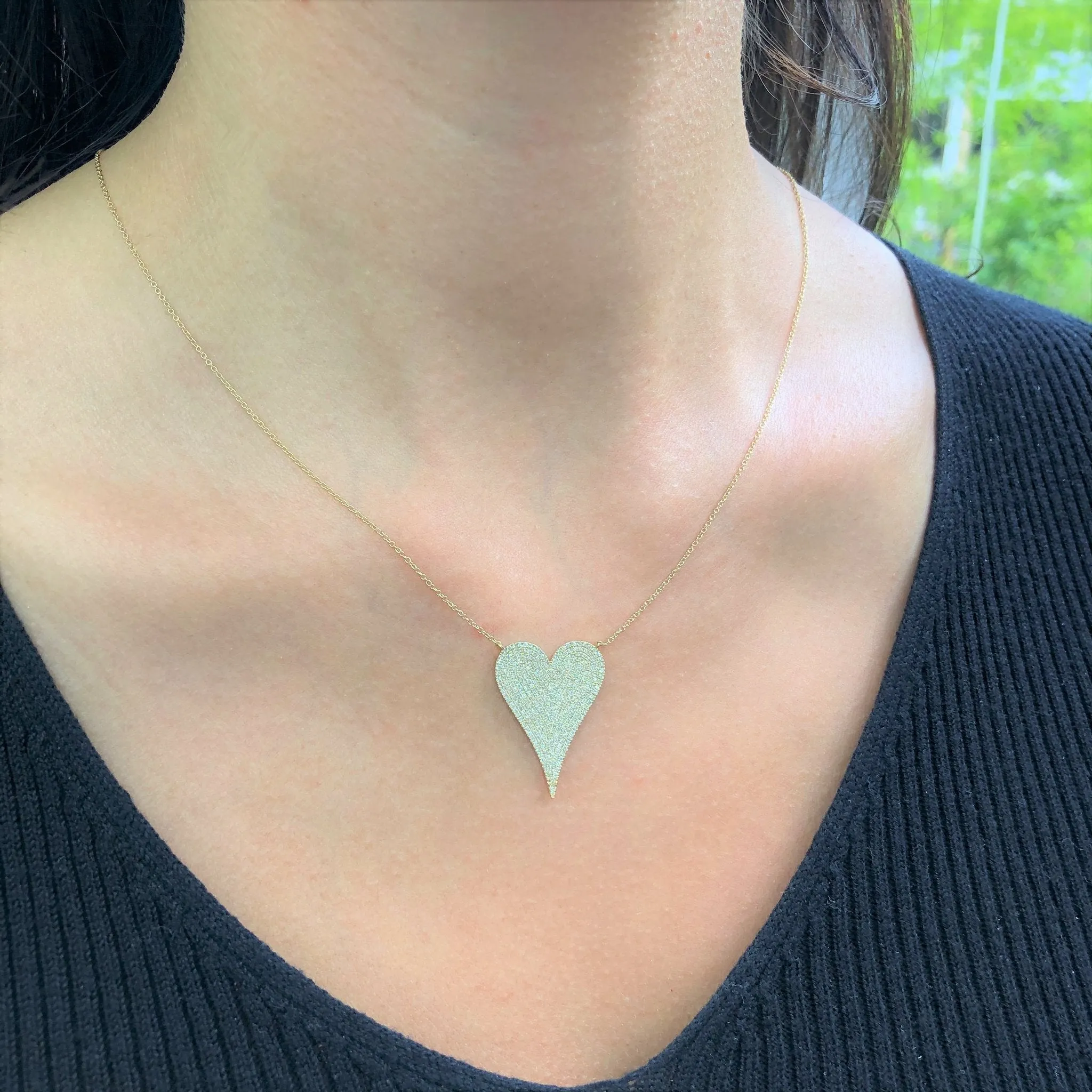 Sabrina Pavé Heart Necklace