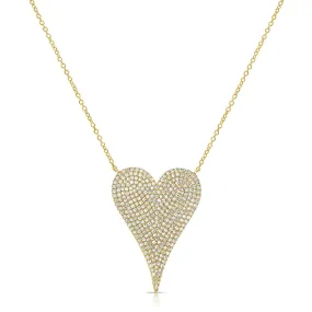 Sabrina Pavé Heart Necklace