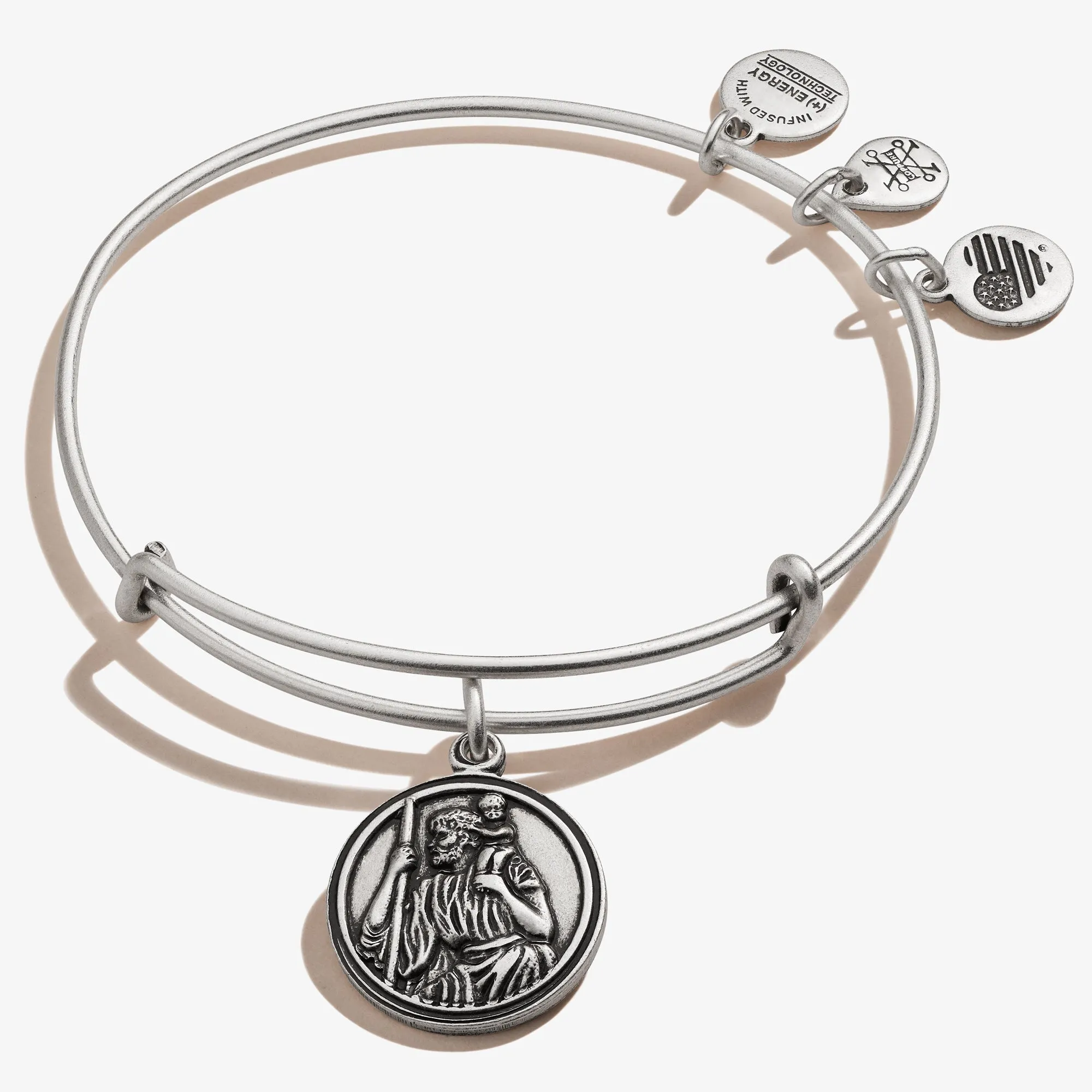 Saint Christopher Charm Bangle