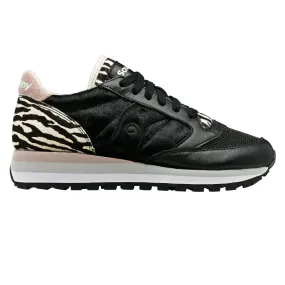 Saucony women's sneakers with lift Jazz Triple S60727-1 black-zebra