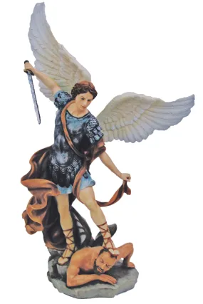 St. Michael 14.5 Hand-painted Color Statue