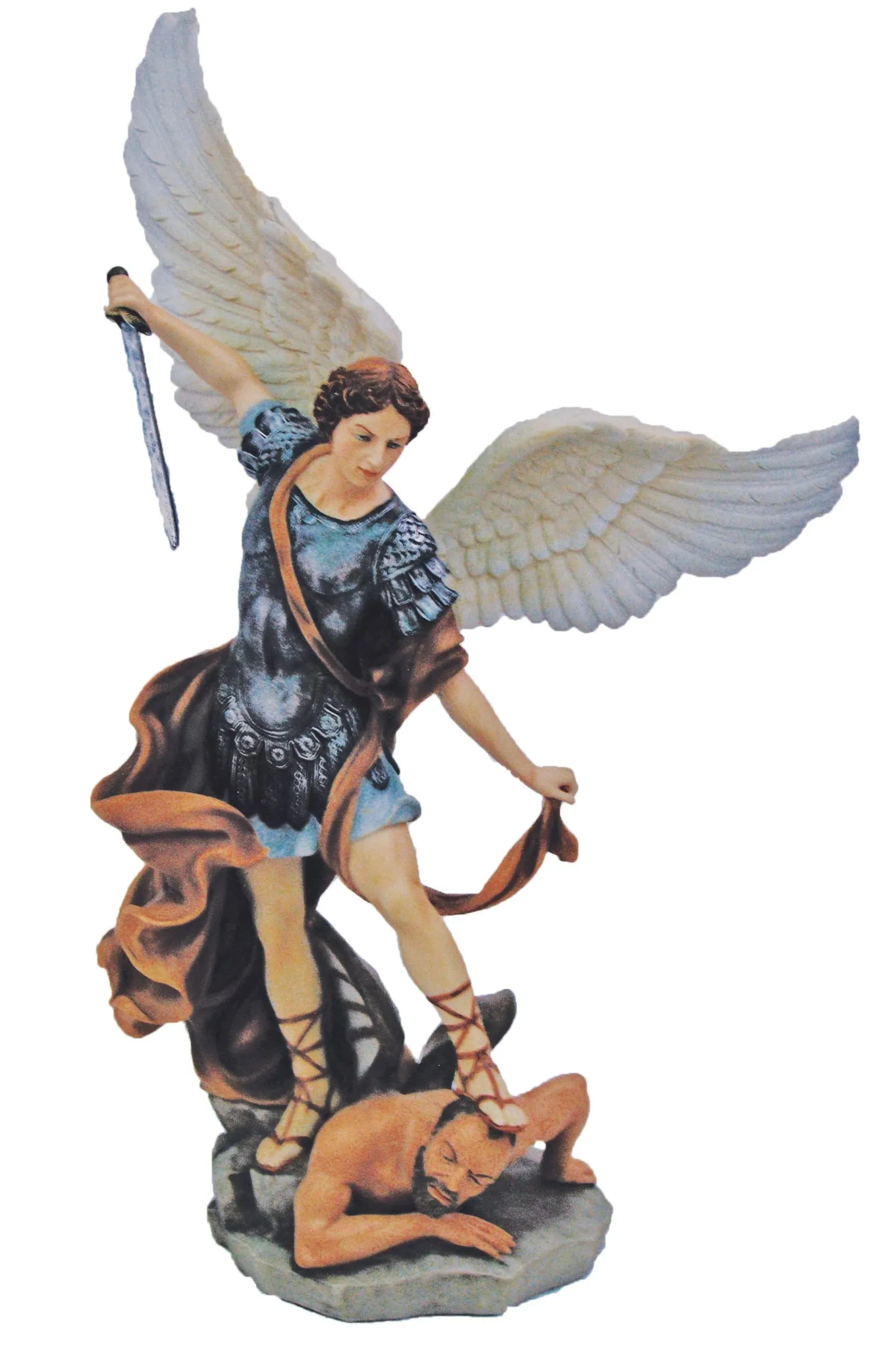 St. Michael 14.5 Hand-painted Color Statue