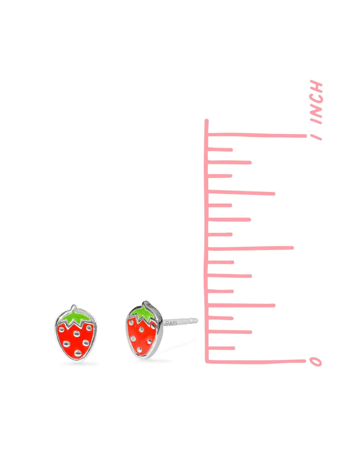 Strawberry Enamel Posts by boma