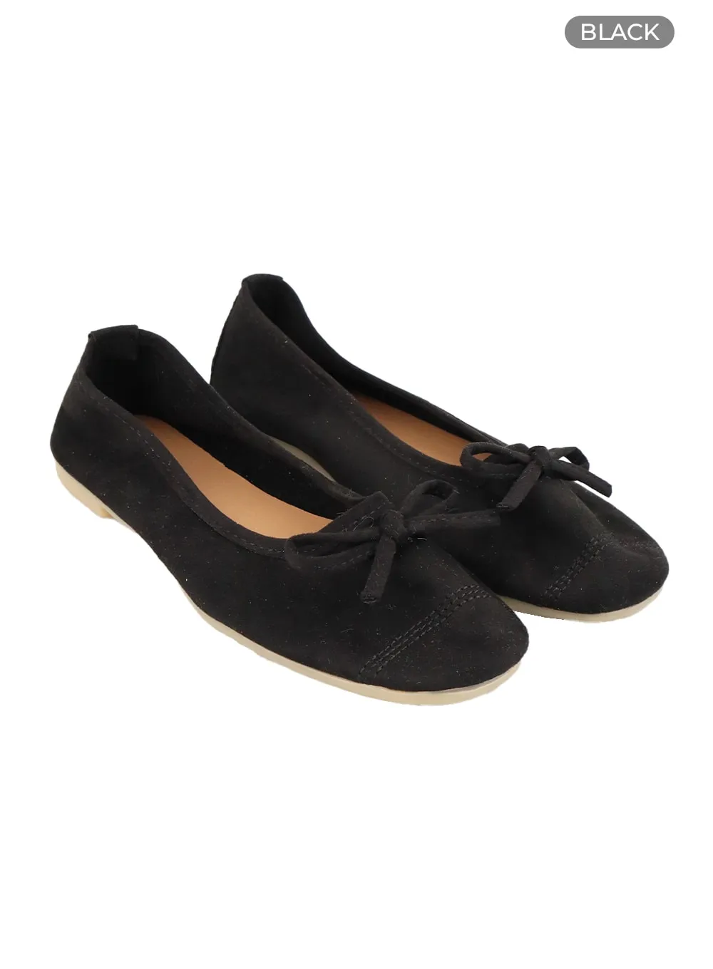 Suede Ribbon Flats OA405