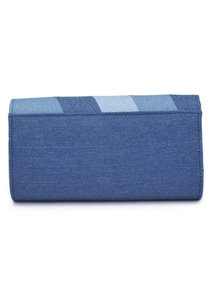 Tisa Denim Clutch