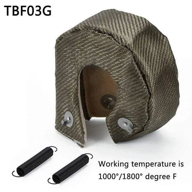 TITANIUM turbo heat shield T3 turbo blanket fit : t2 t25 t28 gt28 gt30 gt35 and most t3 turbo JR1303-2T/TBF03