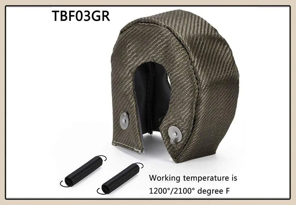 TITANIUM turbo heat shield T3 turbo blanket fit : t2 t25 t28 gt28 gt30 gt35 and most t3 turbo JR1303-2T/TBF03