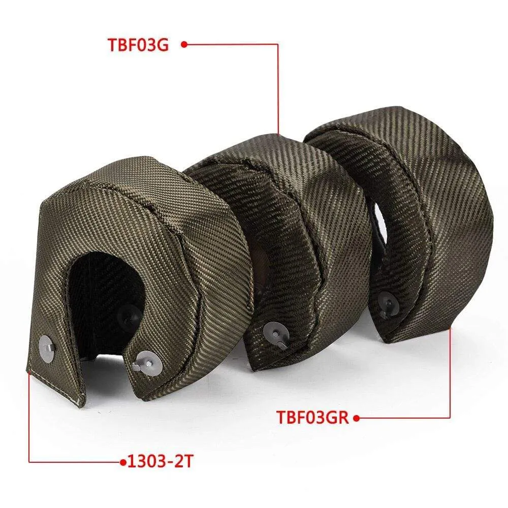 TITANIUM turbo heat shield T3 turbo blanket fit : t2 t25 t28 gt28 gt30 gt35 and most t3 turbo JR1303-2T/TBF03