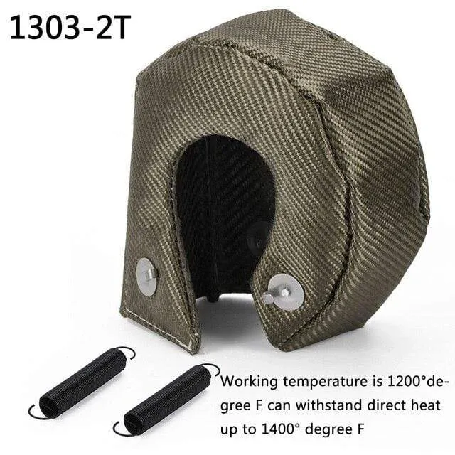 TITANIUM turbo heat shield T3 turbo blanket fit : t2 t25 t28 gt28 gt30 gt35 and most t3 turbo JR1303-2T/TBF03