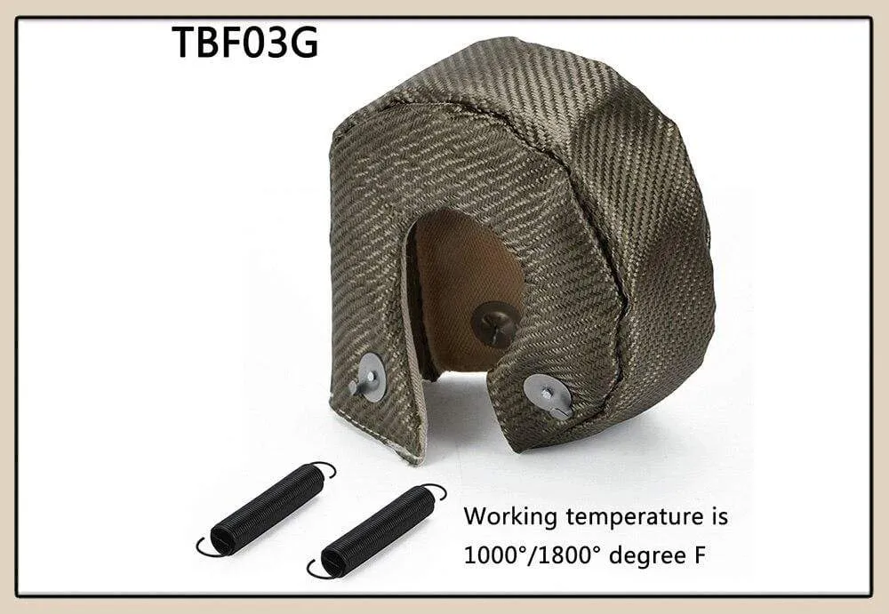 TITANIUM turbo heat shield T3 turbo blanket fit : t2 t25 t28 gt28 gt30 gt35 and most t3 turbo JR1303-2T/TBF03