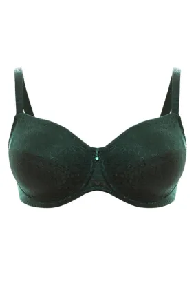 Ulla Dessous Alice Underwire Full Cup Bra (Cups H to I), Moss Green (3825)