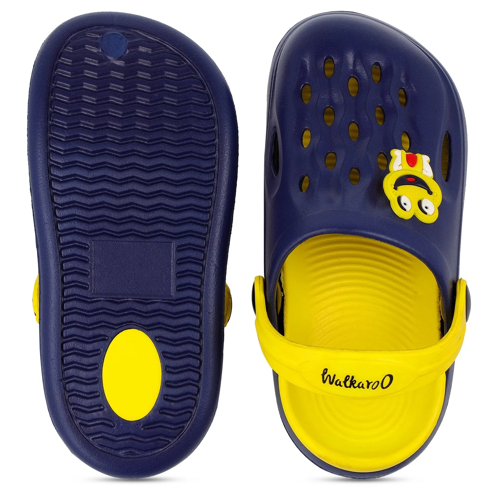 Walkaroo Boys Sandals Footwear  - WK360 Navy Blue Yellow